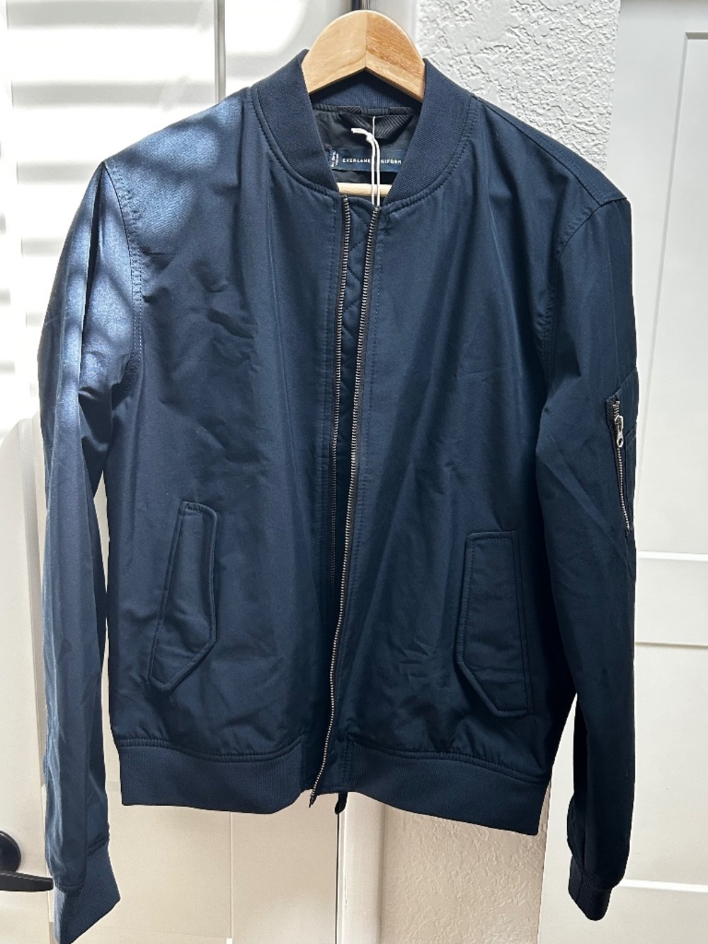 Everlane Navy blue Bomber Jacket
